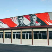 роспись стен фасадов зданий граффити на заказ в Москве Краснодаре