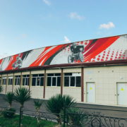 роспись стен фасадов зданий граффити на заказ в Москве Краснодаре