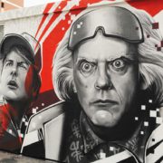 Граффити стритарт в Краснодаре роспись стен Назад в будущее Youfeelmyskill